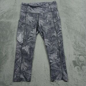 Lululemon Leggings Womens 8 Gray Pace Rival Pull On Activewear‎ Cropped
